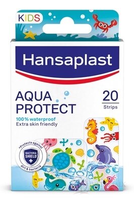 Hansaplast AQUA PROTECT KIDS náplasť, 2 veľkosti 1x20 ks