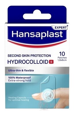 Hansaplast Hydrokoloidná náplasť na prsty 1,9x6 cm (Hydrocolloid S Second skin) 1x10 ks
