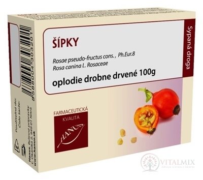 HANUS ŠÍPKY Oplodie drobné drvené vakuové bal. 1x100 g