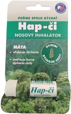 HAP-ČÍ Tyčinka nosová inhalačná gáfrovomentolová náplň 1x1 ks