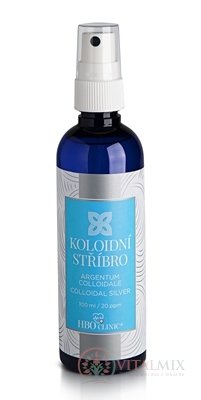 HBO Clinic KOLOIDNE STRIEBRO sprej, hustota častíc 20 ppm, 1x100 ml