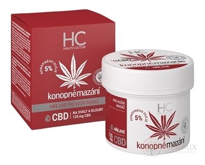 Health Culture Konopné mazanie hrejivé s CBD krém 1x125 ml
