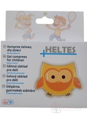 HELTES Gélový obklad pre deti sova, hrejivý/chladivý 1x1 ks