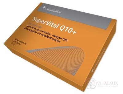 Helvetia Apotheke SuperVital Koenzým Q10+ cps (ženšeň, ginkgo a antioxidant komplex) 1x120 ks