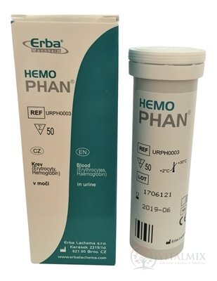 HEMOPHAN diagnostické prúžky na moč 1x50 ks