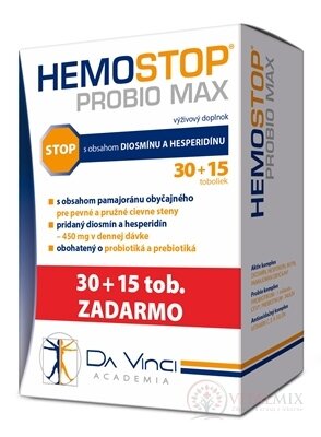 HemoStop Probio Max - DA VINCI cps 30+15 zadarmo (45 ks)