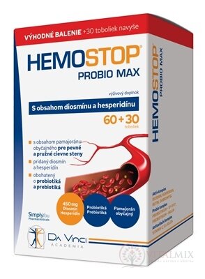 HemoStop Probio Max - DA VINCI cps 60+30 zadarmo (90 ks)