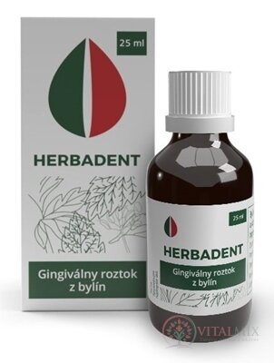 HERBADENT Gingiválny roztok z bylín 1x25 ml