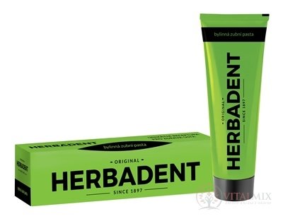 HERBADENT Original Bylinná zubná pasta s fluórom 1x100 g