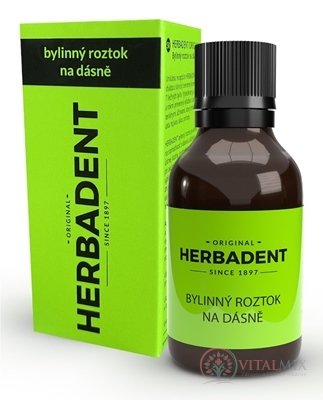 HERBADENT Original Bylinný roztok na ďasná 1x25 ml