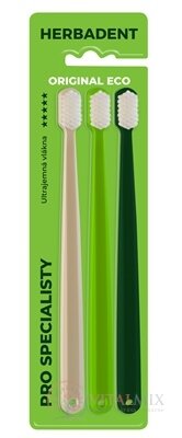 HERBADENT Original ECO zubná kefka Ultra jemná 1x3 ks