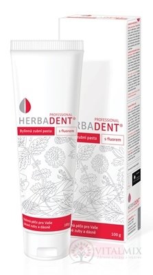 HERBADENT Professional Bylinná zubná PASTA s fluorom 1x100 g