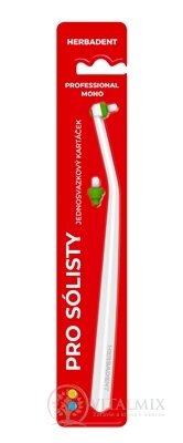 HERBADENT Professional MONO Jednozväzková kefka s vymeniteľnými nadstavcami 1x1 ks