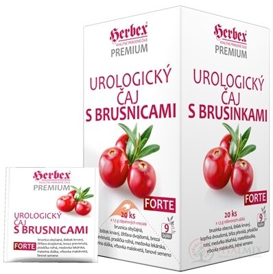 HERBEX Premium UROLOGICKÝ ČAJ s brusnicami FORTE bylinný čaj 20x1,5 g ( 30 g)