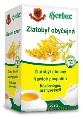 HERBEX Zlatobyľ obyčajná záparové vrecká 20x2 g (40 g)