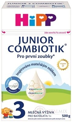 HiPP 3 JUNIOR COMBIOTIK (inov.2025) mliečna výživa pre batoľatá (od 1 roka) 1x500 g