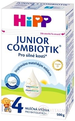 HiPP 4 JUNIOR COMBIOTIK (inov.2021) mliečna výživa pre batoľatá (od 2 rokov) 1x500 g