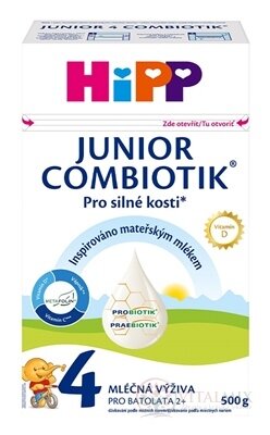HiPP 4 JUNIOR COMBIOTIK (inov.2025) mliečna výživa pre batoľatá (od 2 rokov) 1x500 g
