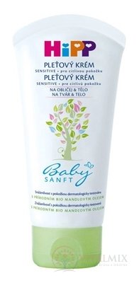 HiPP BabySANFT Pleťový krém sensitive, od narodenia 1x75 ml