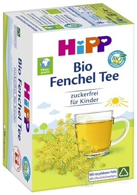 HiPP BIO Feniklový čaj nálevové vrecúška (inov.2025) (Bio Fenchel Tee) 20x1,5 g (30 g)