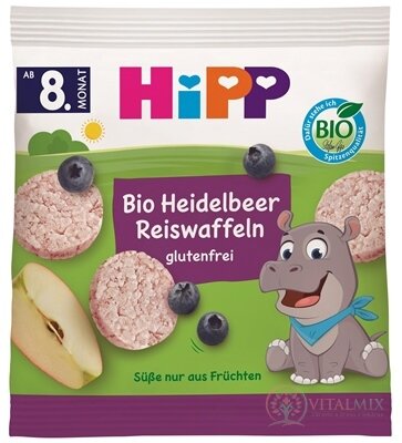 HiPP BIO OBLÁTKY Čučoriedkové ryžové (od 8. mesiaca) (inov.2025) 1x30 g