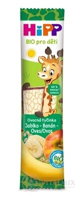HiPP BIO Ovocná tyčinka Jablko-Banán-Ovos oblátka pre deti (inov.2023) 1x23 g