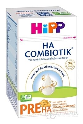 HiPP HA 1 COMBIOTIK, PRE HA počiatočná dojčenska výživa 1x600 g