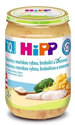 HiPP Príkrm Cestoviny s morskou rybou brokolicou a smotanou (od 10. mesiaca) 1x220 ks