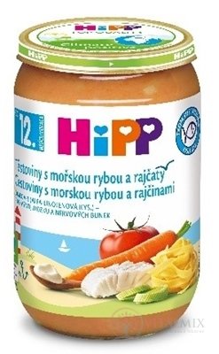 HiPP Príkrm Jemné cestoviny, morská ryba a rajčiny príkrm - kompletný pokrm (od 12. mesiaca) 1x220 g