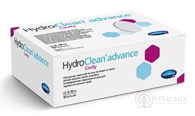 HydroClean advance Cavity vankúšik na rany ovál (4x8 cm) 1x10 ks