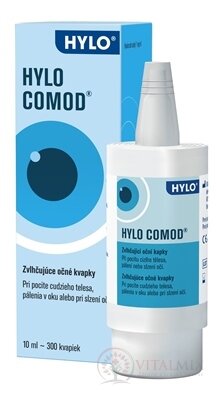 HYLO COMOD zvlhčujúce očné kvapky 1x10 ml