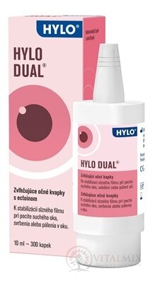 HYLO DUAL zvlhčujúce očné kvapky 1x10 ml
