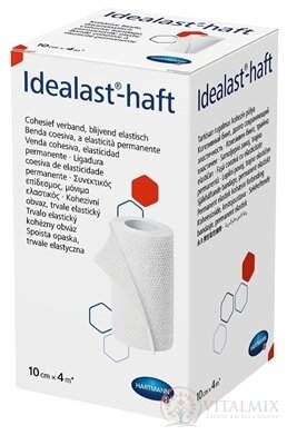 Idealast-haft obväz, trvalo elastický kohézny, ťažnosť 90 % (10 cm x 4 m) 1x1 ks
