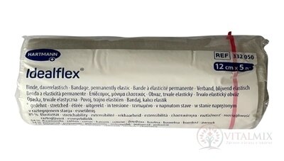 Idealflex obväz elastický krátkoťažný 85% (12cm x 5m) (332050) 1x1 ks