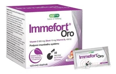 Immefort Oro príchuť jablko 1x30 vrecúšok