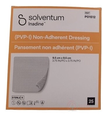 INADINE Povidone Iodine neadhezívne krytie (9,5x9,5 cm) 1ks