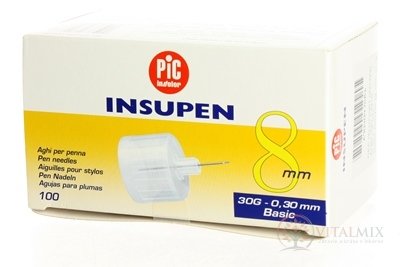 INSUPEN G30 IHLY DO INZULÍNOVÉHO PERA 0,30x8 mm 100 ks