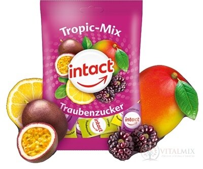 INTACT HROZNOVÝ CUKOR Tropic Mix cukríky (vrecko) 1x75 g