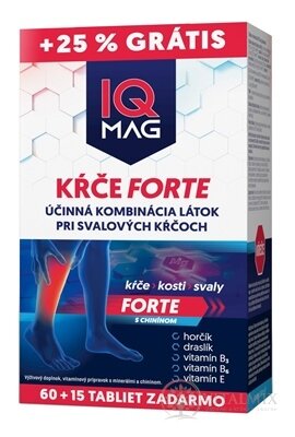 IQ MAG KŔČE FORTE (+25% GRATIS) tbl 60+15 zadarmo (75 ks)
