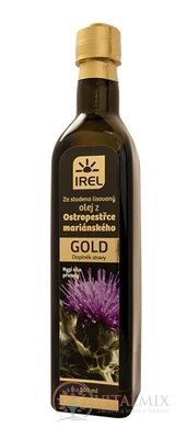 IREL Olej z pestreca mariánskeho GOLD za studena lisovaný 1x500 ml