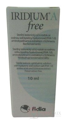 IRIDIUM A free očný roztok (inov.2022) 1x10 ml