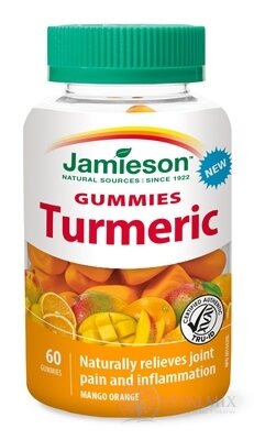 JAMIESON KURKUMA GUMMIES želatínové pastilky s mangovou a pomarančovou príchuťou 1x60 ks