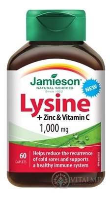 JAMIESON LYZÍN 1 000 mg SO ZINKOM A VITAMÍNOM C tbl 1x60 ks
