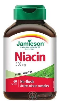 JAMIESON NIACÍN 500 mg S INOZITOLOM tbl 1x60 ks