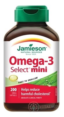 JAMIESON OMEGA-3 SELECT MINI cps 1x200 ks