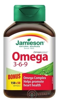 JAMIESON OMEGA 3-6-9 cps 150+50 zadarmo (200 ks)