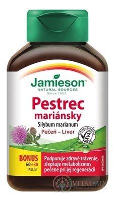 JAMIESON PESTREC mariánsky tbl (Silybum marianum) 60+30 zadarmo (90 ks)