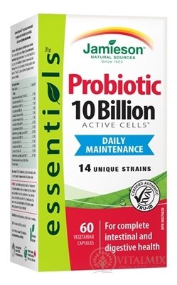 JAMIESON PROBIOTIC 10 MILIARD cps zmes bakteriálnych kultúr - 14 kmeňov 1x60 ks