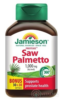 JAMIESON PROSTEASE SAW PALMETTO 125 mg cps 30+30 zadarmo (60 ks)