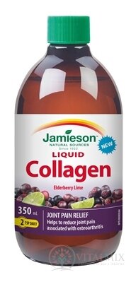 JAMIESON TEKUTÝ KOLAGÉN NA KĹBY A VÄZIVÁ s prírodnou príchuťou bazy a limetky 1x350 ml